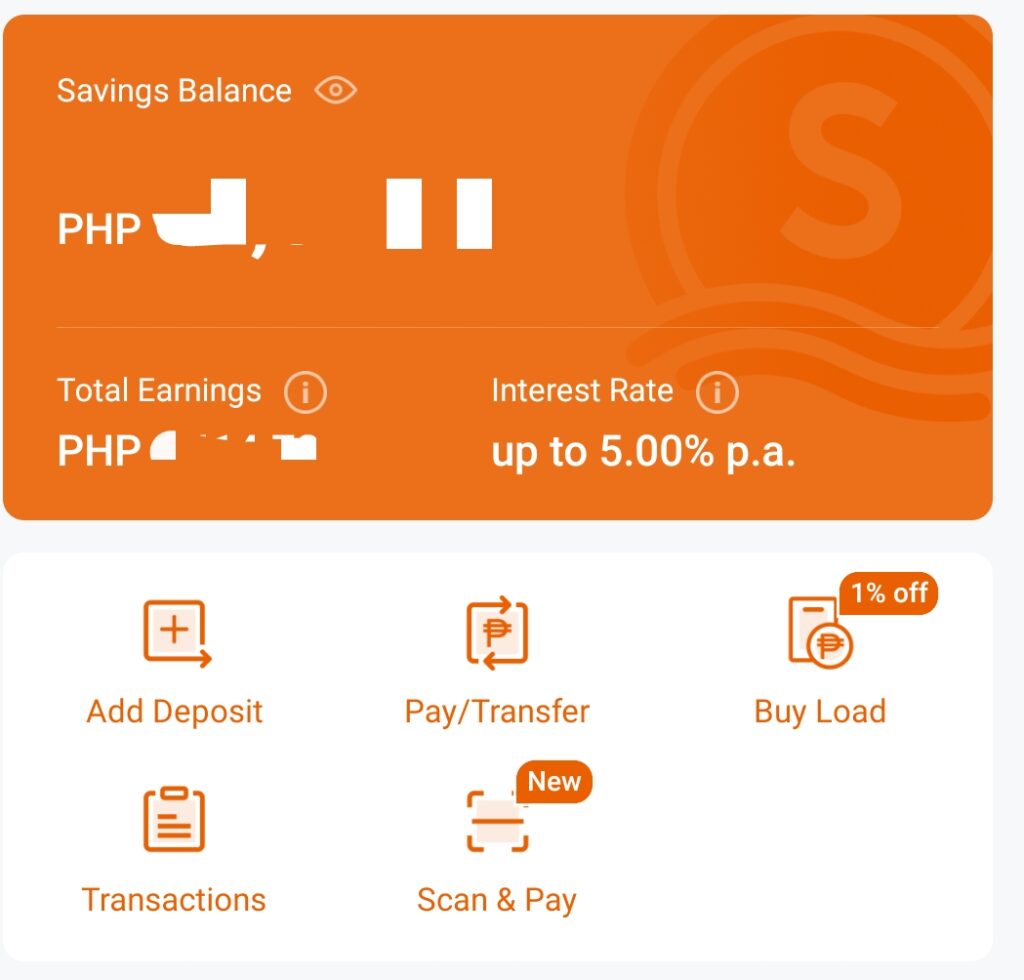 Seabank High-yield savings account