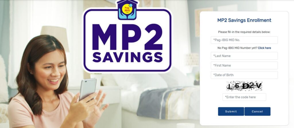 Create Pag-IBIG MP2 account